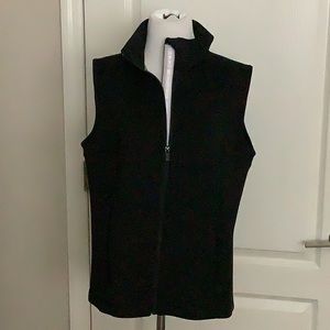 Misses/ladies black Tommy Hilfiger Sport quick dry zipper vest. Never worn